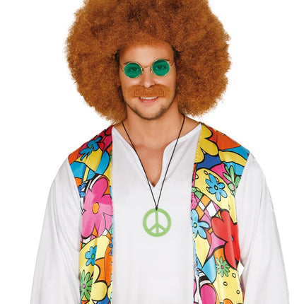 Hippie 60S Bril Groen 12,5cm van Fiestas Guirca koop je bij Partywinkel