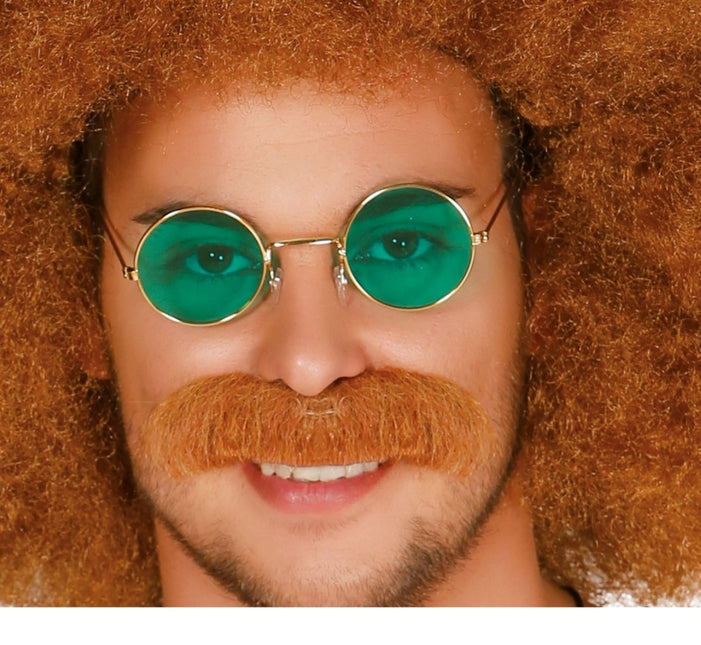 Hippie 60S Bril Groen 12,5cm van Fiestas Guirca koop je bij Partywinkel