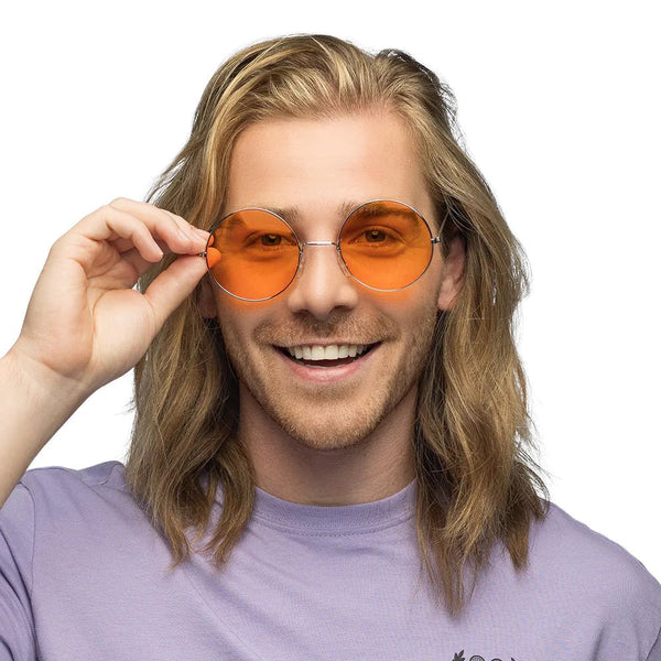 Boland BOL02591 Ronde Hippiebril Voor Volwassenen – Retro Stijl, Praktisch En Leuk Cadeau-idee