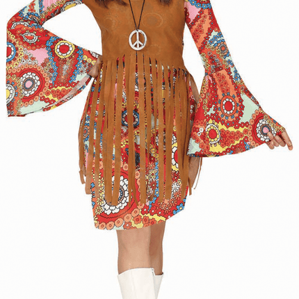 Hippie 60S Jurk Dames van Fiestas Guirca koop je bij Partywinkel
