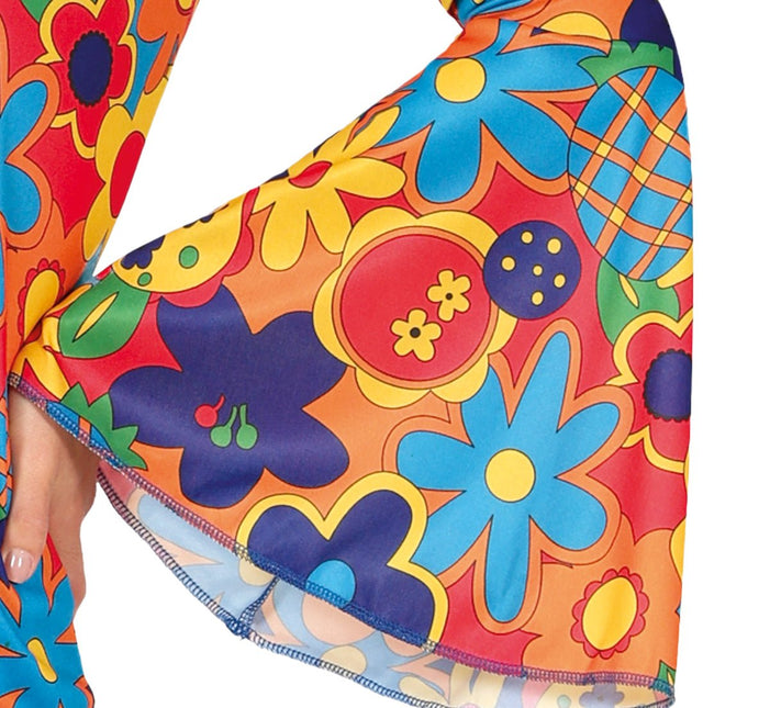 Hippie 60S Kostuum Dames Bloemen 3 delig van Fiestas Guirca koop je bij Partywinkel