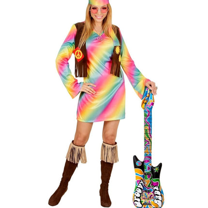 Hippie 60S Opblaas Gitaar 1,05m van Widmann koop je bij Partywinkel