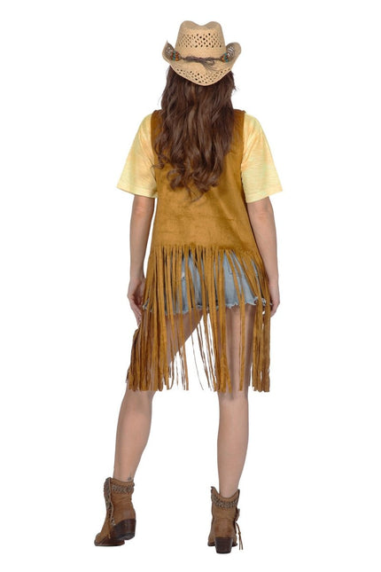 Hippie 60S Vest Dames Lang van Wilbers & Wilbers koop je bij Partywinkel