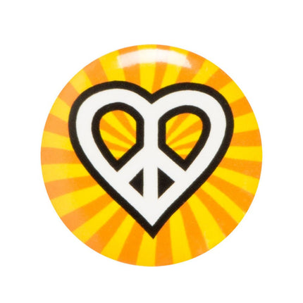 Hippie Buttons 3cm 4st van Boland koop je bij Partywinkel