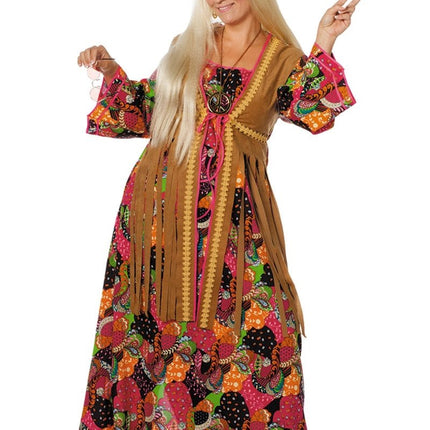 Hippie Jurk Lang Gekleurd van Wilbers & Wilbers koop je bij Partywinkel