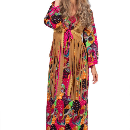 Hippie Jurk Lang Gekleurd van Wilbers & Wilbers koop je bij Partywinkel