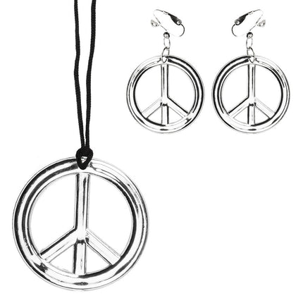 Hippie Ketting Set met Oorbellen van Boland koop je bij Partywinkel