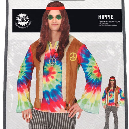 Hippie Kostuum Heren Gekleurd van Fiestas Guirca koop je bij Partywinkel