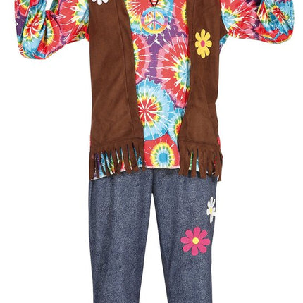 Hippie Kostuum Jongen Bloemen van Fiestas Guirca koop je bij Partywinkel