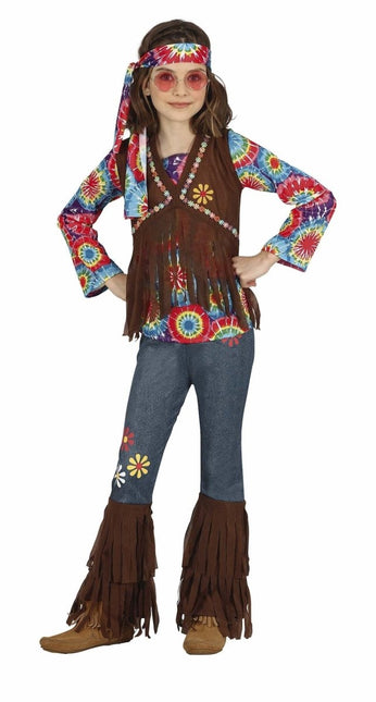 Hippie Kostuum Meisje Bloemen van Fiestas Guirca koop je bij Partywinkel
