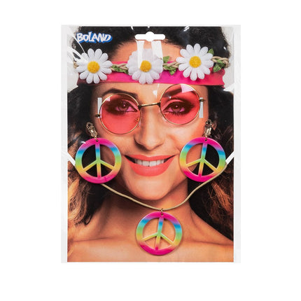 Hippie Kostuum Set 5 delig van Boland koop je bij Partywinkel
