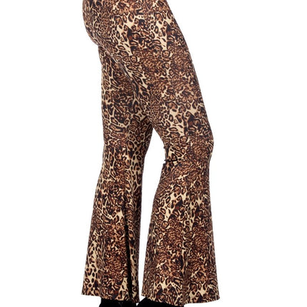 Hippie 60S Broek Panterprint van Wilbers & Wilbers koop je bij Partywinkel