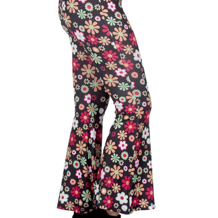 Hippie 60S Broek Bloemen van Wilbers & Wilbers koop je bij Partywinkel