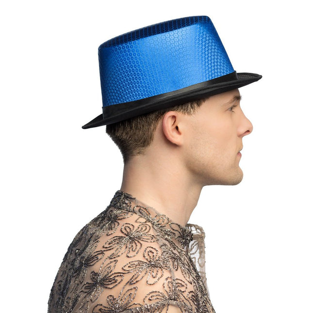 Hoed Caprice blauw van Boland koop je bij Partywinkel