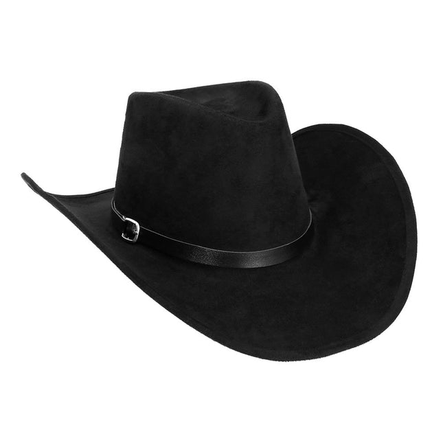 Hoed cowboy Bronco zwart van Boland koop je bij Partywinkel