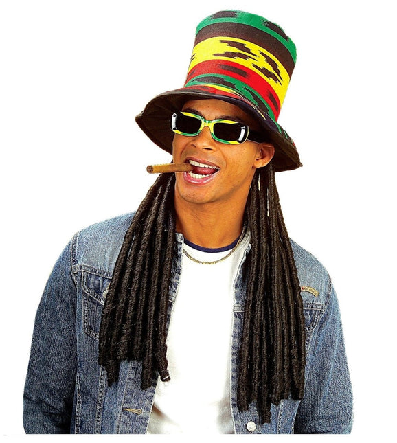 Hoed Rasta Met Dreadlocks van Widmann koop je bij Partywinkel