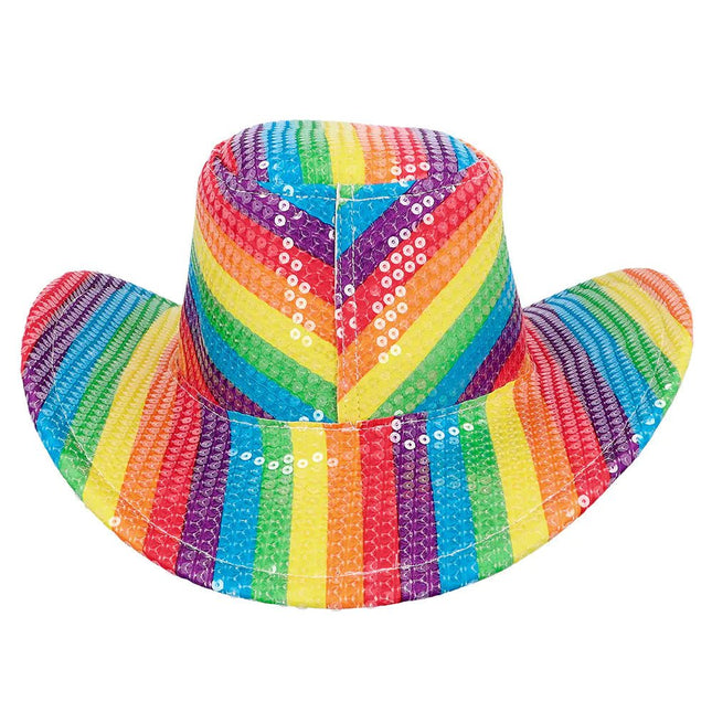 Hoed Regenboog Cowboy van Boland koop je bij Partywinkel