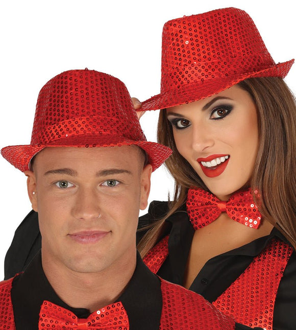 Hoed Rode Pailletten van Fiestas Guirca koop je bij Partywinkel