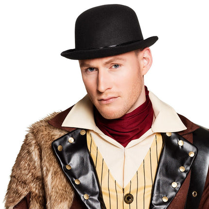 Hoed Steambowler Zwart van Boland koop je bij Partywinkel