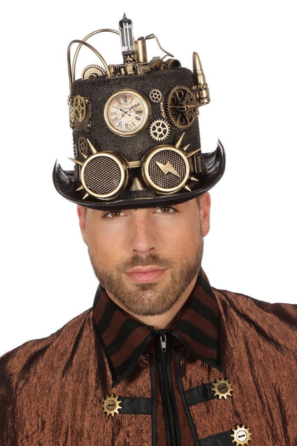 Hoed Steampunk Met Licht van Wilbers & Wilbers koop je bij Partywinkel