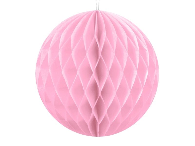 Honeycomb Bal Lichtroze 10cm van Partydeco koop je bij Partywinkel