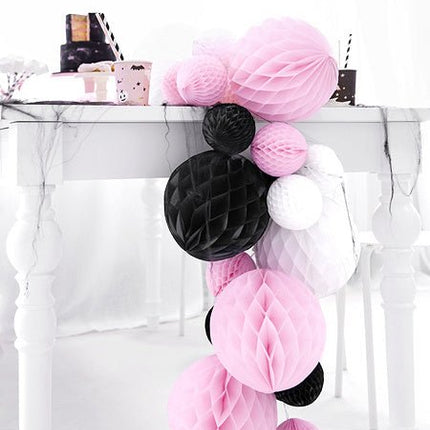 Honeycomb Bal Lichtroze 10cm van Partydeco koop je bij Partywinkel