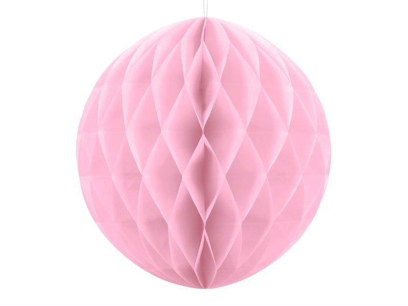 Honeycomb Bal Lichtroze 20cm van Partydeco koop je bij Partywinkel