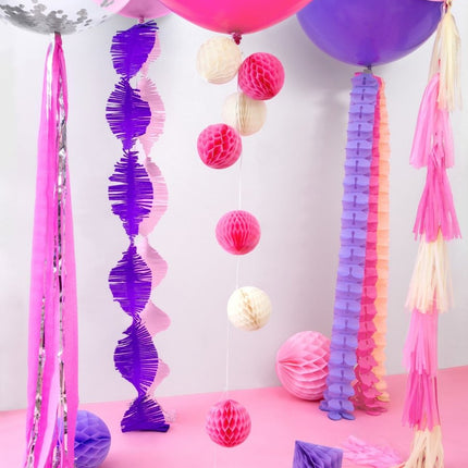 Honeycomb Bal Roze 10cm van Partydeco koop je bij Partywinkel