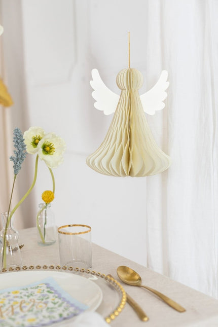 Honeycomb Engel 15cm van Partydeco koop je bij Partywinkel