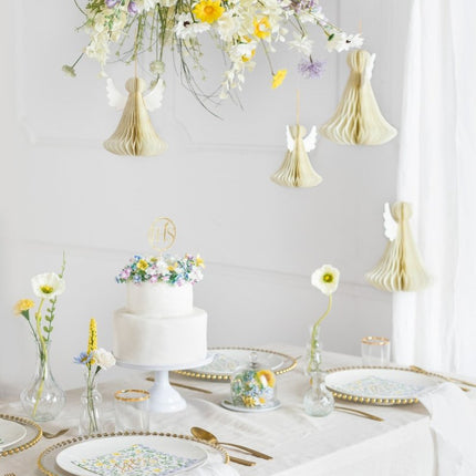 Honeycomb Engel 15cm van Partydeco koop je bij Partywinkel