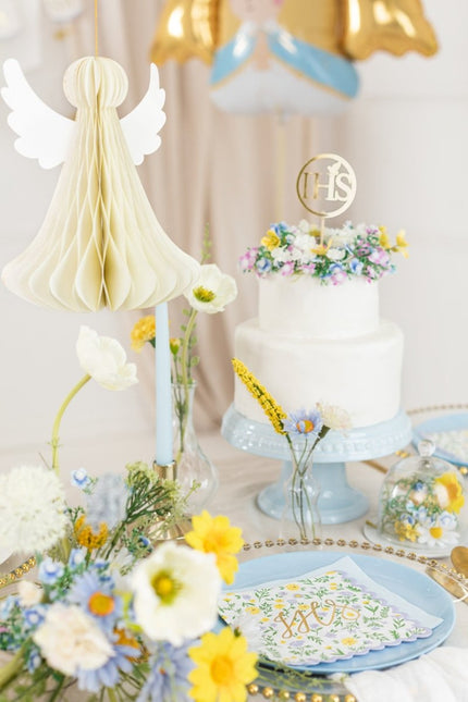 Honeycomb Engel 24cm van Partydeco koop je bij Partywinkel