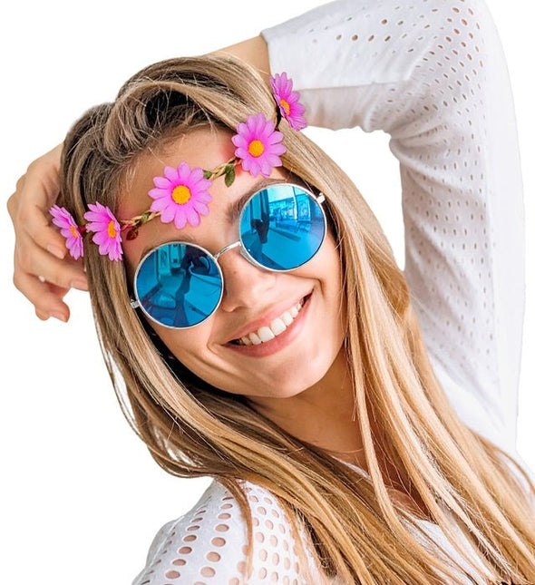 Hoofdband Bloemen Paars van Widmann koop je bij Partywinkel