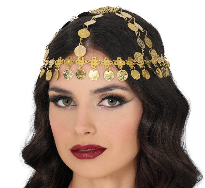 Hoofdband Munten Goud van Fiestas Guirca koop je bij Partywinkel