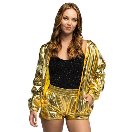Hotpants Shiny goud van Boland koop je bij Partywinkel