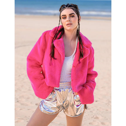 Hotpants Shiny zilver van Boland koop je bij Partywinkel