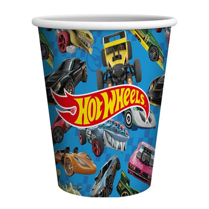Hot Wheels Bekers Blauw 250ml 8st