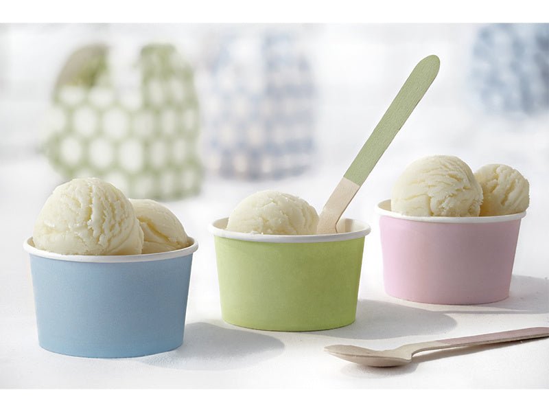 Houten Bestek Gekleurd Pastel 16cm 18 delig van Partydeco koop je bij Partywinkel