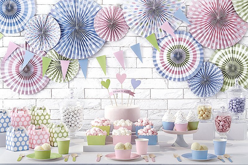 Houten Bestek Gekleurd Pastel 16cm 18 delig van Partydeco koop je bij Partywinkel