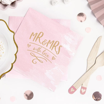 Houten Bestek Roze 16cm 18 delig van Partydeco koop je bij Partywinkel