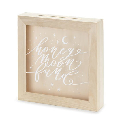 Houten Gelddoosje Bruiloft 30cm van Partydeco koop je bij Partywinkel