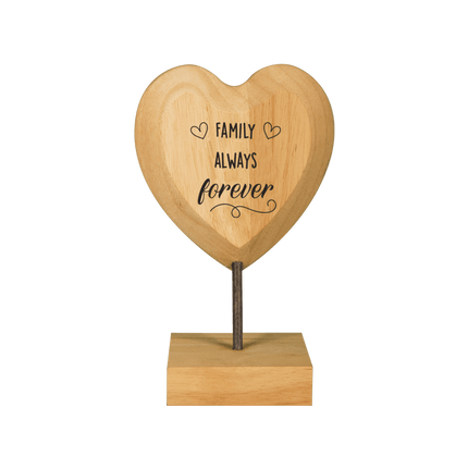 Houten Hart Family Always Forever van Paper Dreams koop je bij Partywinkel