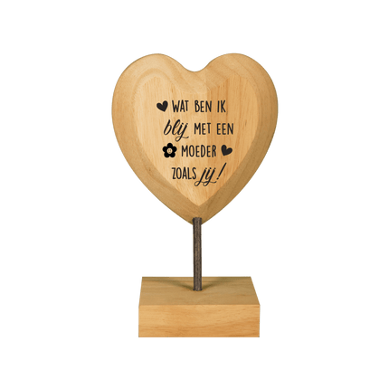 Houten Hart Moeder van Paper Dreams koop je bij Partywinkel