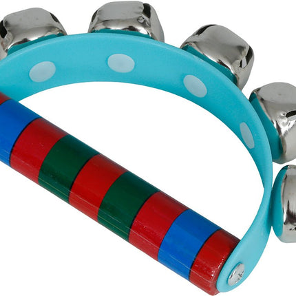 Houten jingle bell Ratel 9x11 cm van Fiestas Guirca koop je bij Partywinkel