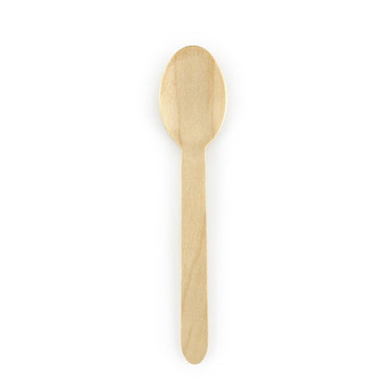 Houten Lepels 16cm 100st van Partydeco koop je bij Partywinkel
