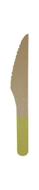 Houten Messen Lime Groen 8st van Procos koop je bij Partywinkel