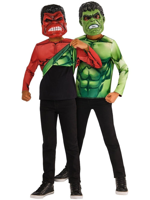 Hulk Reversible Shirt en Maskers Kind van Rubies koop je bij Partywinkel