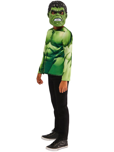 Hulk Reversible Shirt en Maskers Kind