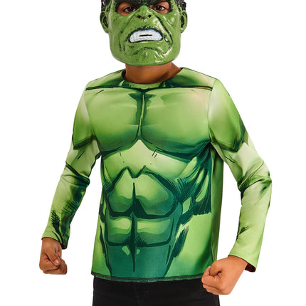 Hulk Reversible Shirt en Maskers Kind