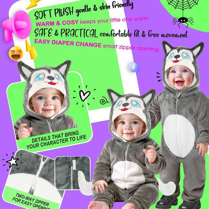 Husky Pluche Fluweel van Widmann koop je bij Partywinkel