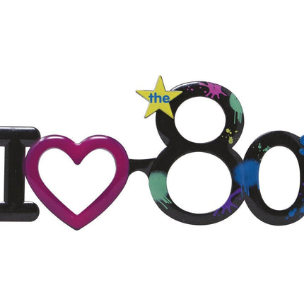 I Love The Jaren 80 Bril van Fiestas Guirca koop je bij Partywinkel